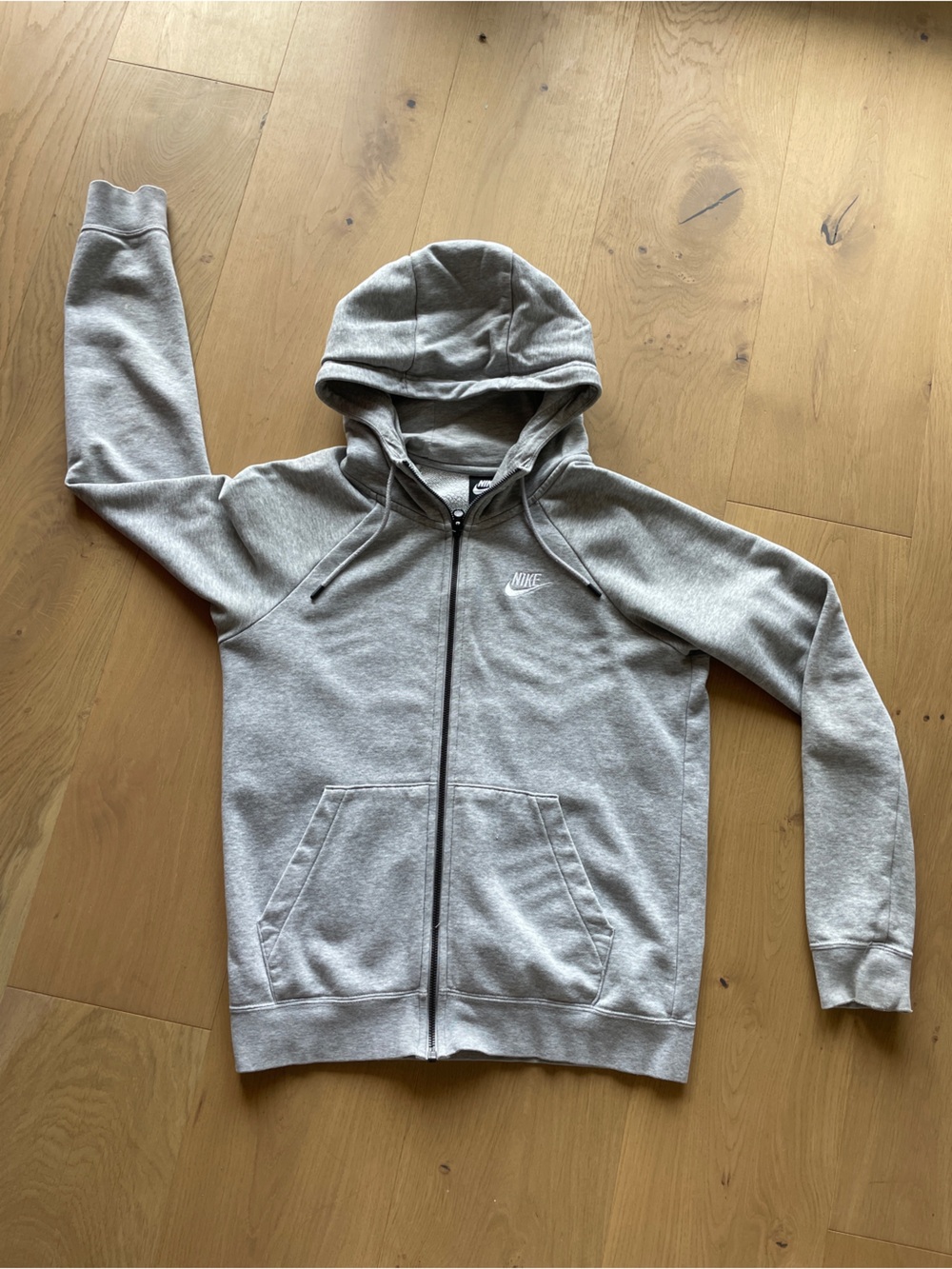 Nike Grey Full-Zip Sweater